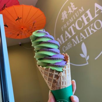 Matcha Cafe Maiko - Matcha ube swirl - Ice Cream & Frozen Yogurt Near Me - Atlanta, Georgia Matcha Cafe Maiko - Matcha ube swirl - Ice Cream & Frozen Yogurt Near Me - Atlanta, Georgia