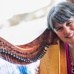 Magical Harps By Amy Lynn Kanner - Enjoying a bridal show.