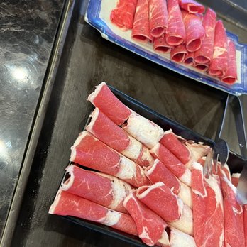Happy Lamb Hot Pot - Meats included in the all you can eat lunch - Chinese Near Me - Dublin, California