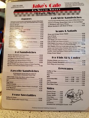 Menu photo 8 Jake's Cafe On Second Street Snohomish, WA Menu photo 8 Jake's Cafe On Second Street Snohomish, WA