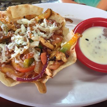 Mi Familia - Chicken fajita taco salad with side of beans and cheese. - Mexican Near Me - Kokomo, Indiana Mi Familia - Chicken fajita taco salad with side of beans and cheese. - Mexican Near Me - Kokomo, Indiana