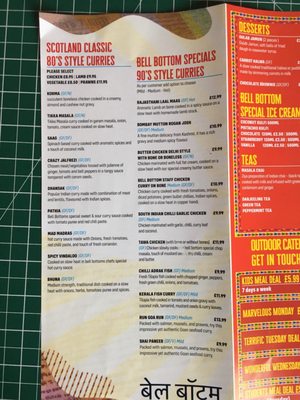 Menu photo 2 Bell Bottom Indian Takeaway Edinburgh, EDH