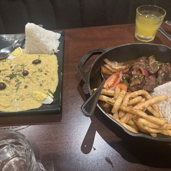El Mono - Aji de gallina and lomo saltado. Aji de gallina could have used a little more meat, but the flavor was excellent - Peruvian Near Me - El Cerrito, California El Mono - Aji de gallina and lomo saltado. Aji de gallina could have used a little more meat, but the flavor was excellent - Peruvian Near Me - El Cerrito, California