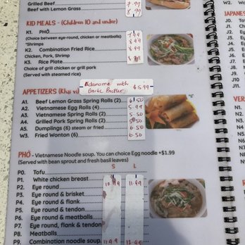Saigon Pho - Menu 11.2.22 - Vietnamese Near Me - Tomball, Texas
