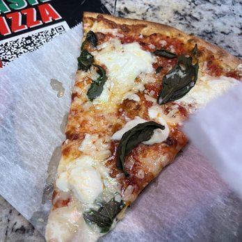 Burrata Basil Pizza - Burrata Basil Slice - Italian Near Me - New York, New York