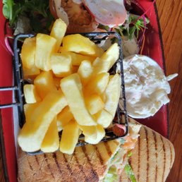 BLT with fries and salad BLT with fries and salad
