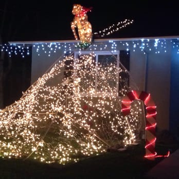 Candy Cane Lane - Sledding bear - Local Flavor Near Me - Pleasanton, California