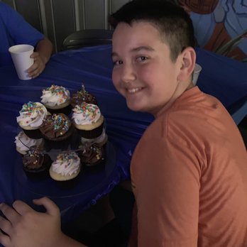 Lazer Legacy - Cupcakes and happy kid - Laser Tag Near Me - Yucaipa, California