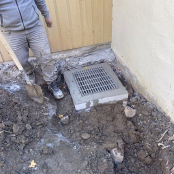 Naclerio Construction - Newly constructed Drainbox with additional underground drainage system to eliminate storm water entering the basement and crawl spaces - Waterproofing Near Me - Scarsdale, New York