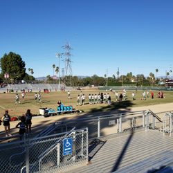 Cleveland Charter High School - Football stadium from the visitors side.