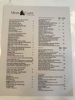 Menu photo 1 Orbis Caffe Pittsburgh, PA