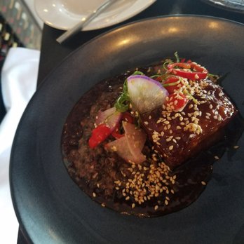 Evo - Pork belly with molasses dates and chilli peppers - Tapas/Small Plates Near Me - Portland, Maine