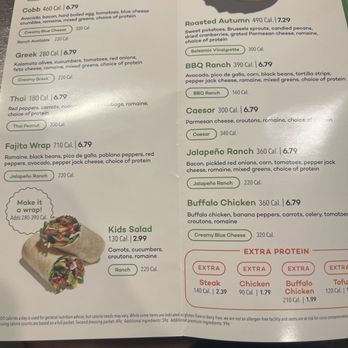 Salad and Go - Menu - Salad Near Me - Las Vegas, Nevada Salad and Go - Menu - Salad Near Me - Las Vegas, Nevada