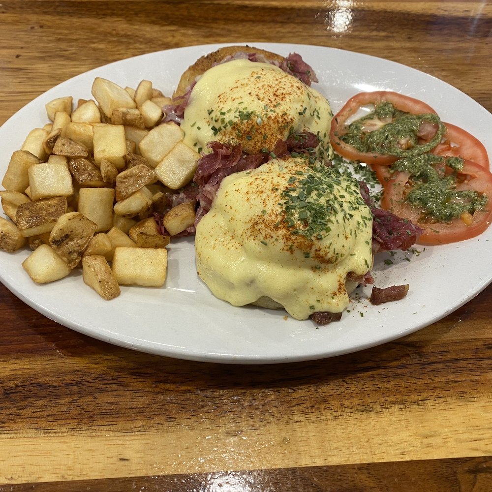 Doug's Diner - Corn beef hash Benedict - Salad Near Me - Boulder, Colorado