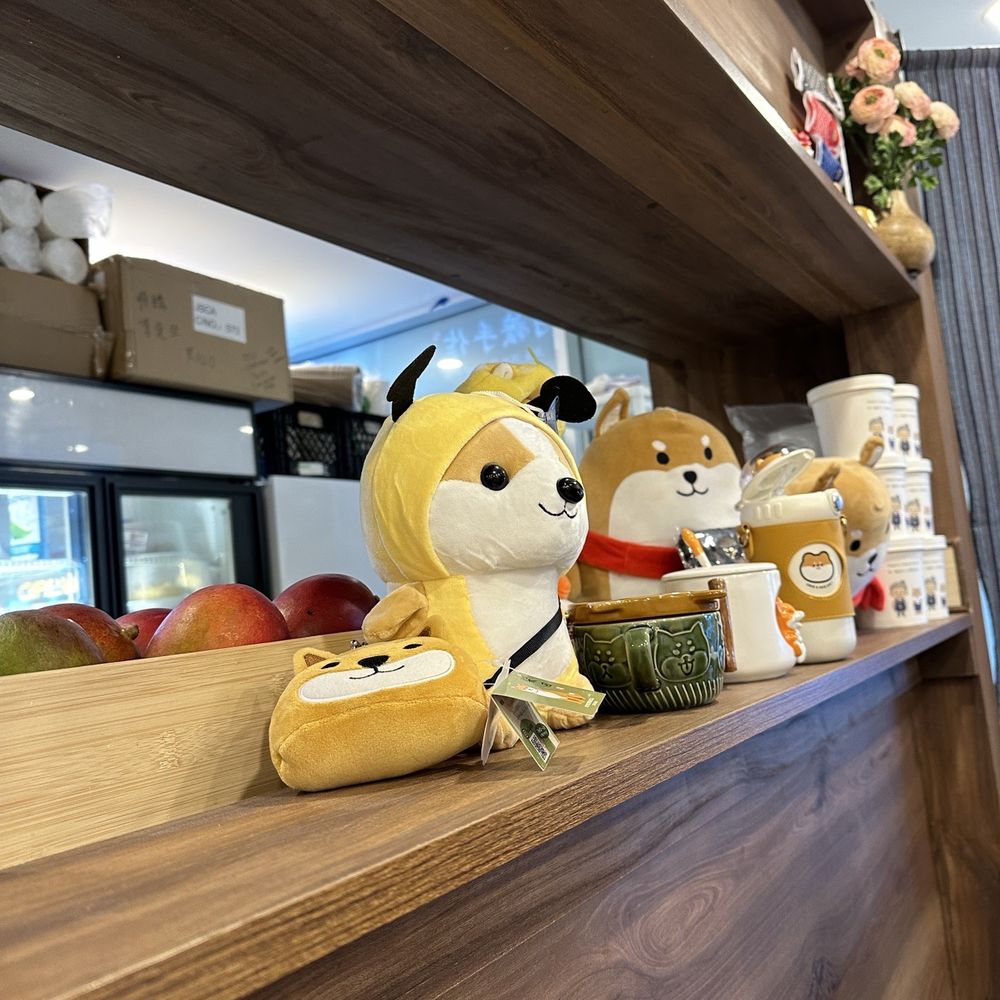 Mama Dessert - akita stuffies and thermoses adorn, a shelf - Desserts Near Me - Calgary, Alberta Mama Dessert - akita stuffies and thermoses adorn, a shelf - Desserts Near Me - Calgary, Alberta