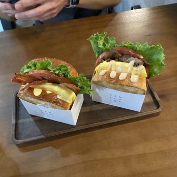 Semicolon Cafe - BELT sandwich (left) and Bulgogi Sandwich - Sandwiches Near Me - Chantilly, Virginia Semicolon Cafe - BELT sandwich (left) and Bulgogi Sandwich - Sandwiches Near Me - Chantilly, Virginia