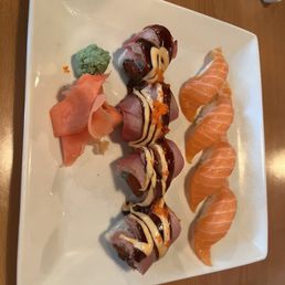 a plate of sushi a plate of sushi