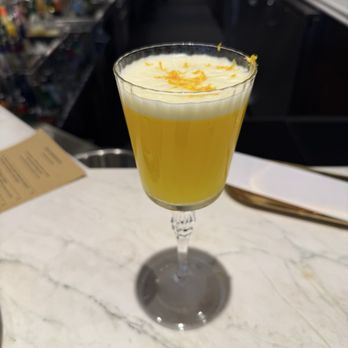 Pinyon - Saffron Gin Sour...DELICIOUS. Not too sweet. - Mediterranean Near Me - Scottsdale, Arizona Pinyon - Saffron Gin Sour...DELICIOUS. Not too sweet. - Mediterranean Near Me - Scottsdale, Arizona