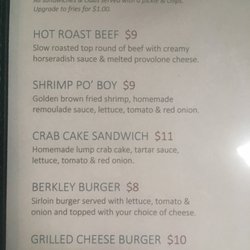 Berkley's Back 9 Bar & Grille - Sandwiches
