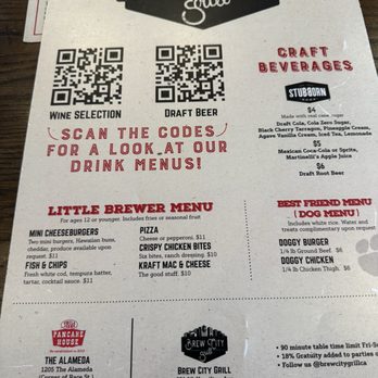 Brew City Grill - Menu 2 - Burgers Near Me - Campbell, California