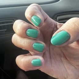Island Oasis color. Simple manicure