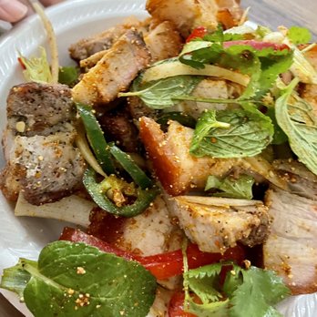 Lucky Pearl Cafe - Pork belly laab - Cafes Near Me - Minneapolis, Minnesota