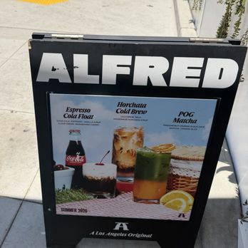 Alfred Coffee - Seasonal menu - Coffee & Tea Near Me - Los Angeles, California
