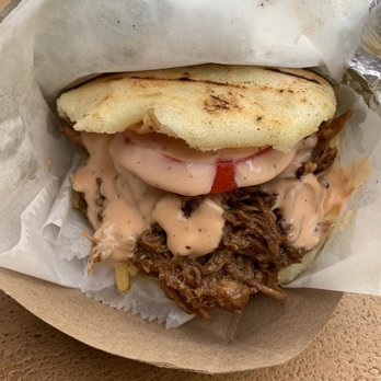 Caracasville - Pork Arepa - Venezuelan Near Me - Nashville, Tennessee Caracasville - Pork Arepa - Venezuelan Near Me - Nashville, Tennessee