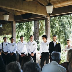 Lovingly Yours Weddings and Events - Amanda officiating at the Bremerton Yacht Club.