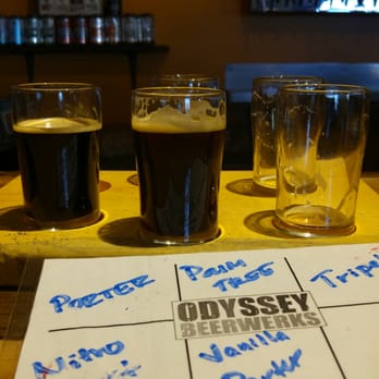 Odyssey Beerwerks - Flights a plenty - Breweries Near Me - Arvada, Colorado Odyssey Beerwerks - Flights a plenty - Breweries Near Me - Arvada, Colorado