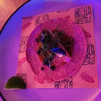 Nixta Taqueria - Snapper tostada on the reservations-only omakase menu. - Mexican Near Me - Austin, Texas