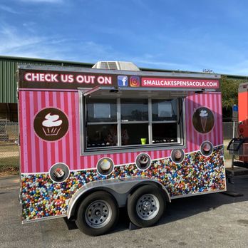 Smallcakes - a pink and white food truck - Bakeries Near Me - Pensacola, Florida