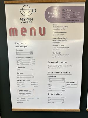 Menu photo 7 Niyyah Coffee Fishers, IN Menu photo 7 Niyyah Coffee Fishers, IN