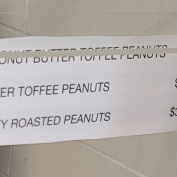 Willie’s Catering & Restaurant - Menu prices for peanuts that are on the other side of the counter - Filipino Near Me - Daly City, California