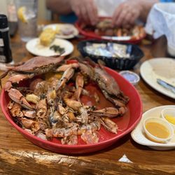 The Blue Crab Restaurant & Oyster Bar - I forgot to take a before picture but you get the drift.