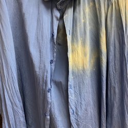Sheppard's Exclusive Cleaners - Blue silk blouse ruined