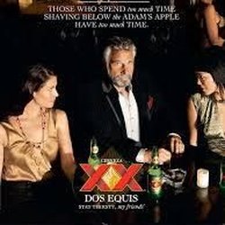 Dos Equis Lager - The Most Interesting Man in the World at play. Stay Thirsty My Friends.