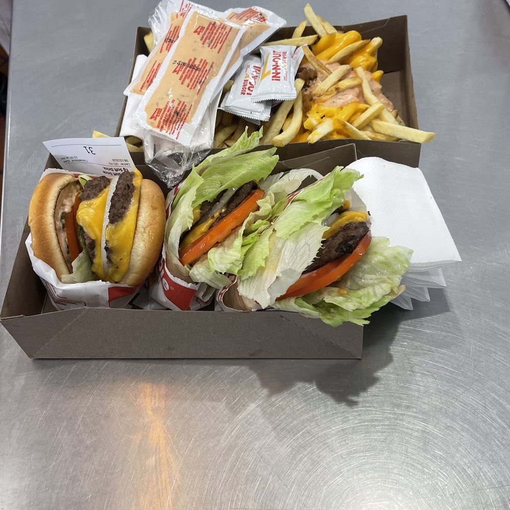 In-N-Out Burger - Double Double, and Two Double Doubles Protein Style, (no bun). - Burgers Near Me - Keizer, Oregon In-N-Out Burger - Double Double, and Two Double Doubles Protein Style, (no bun). - Burgers Near Me - Keizer, Oregon