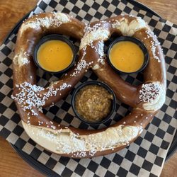 Large Bavarian Pretzel served with beer cheese and ground mustard