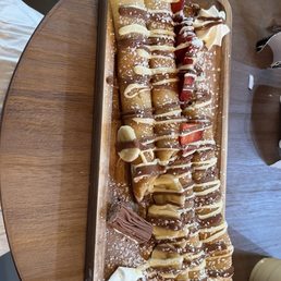 The classic sweet crepe with added fruit The classic sweet crepe with added fruit