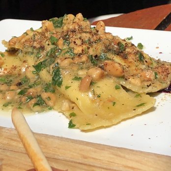 Bin22 - Stuffed pappardelle with almonds and huckleberry compote. - Tapas/Small Plates Near Me - Jackson, Wyoming