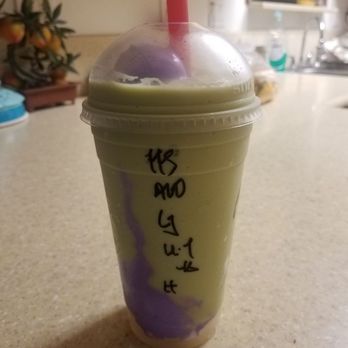 Boba Cafe - Large avocado smoothie with lychee jelly, haupia, topped with ube ice cream. - Bubble Tea Near Me - Ewa Beach, Hawaii Boba Cafe - Large avocado smoothie with lychee jelly, haupia, topped with ube ice cream. - Bubble Tea Near Me - Ewa Beach, Hawaii