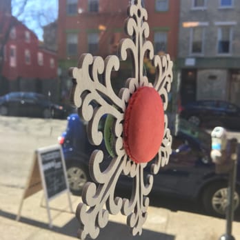 Macaron Bar - Holiday windows dressing with these wonderful treats! - Coffee & Tea Near Me - Cincinnati, Ohio