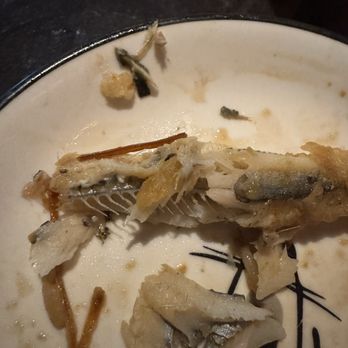 Chubby Cat Sushi - Why is there a massive BONE in the crispy smelt fish? It should come with a warning that it has bones - Sushi Bars Near Me - Delray Beach, Florida