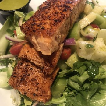 Chef Lino's Grill & Catering - Marinated Cucumber Salad with Salmon - Latin American Near Me - Bakersfield, California