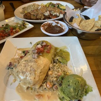 Blue Corn Harvest Bar & Grill - Steak burrito for me and catfish for my husband - Southern Near Me - Georgetown, Texas Blue Corn Harvest Bar & Grill - Steak burrito for me and catfish for my husband - Southern Near Me - Georgetown, Texas