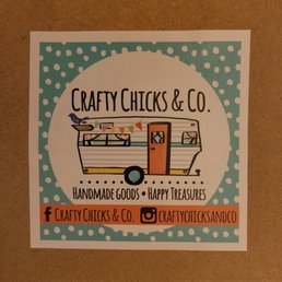 the logo for crafty chicks and co the logo for crafty chicks and co