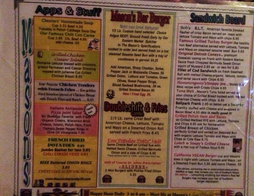 Menu photo 3 Masons Bar and Grill Livonia, MI Menu photo 3 Masons Bar and Grill Livonia, MI