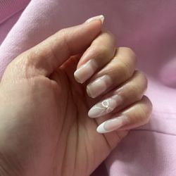 Broken nails on left hand