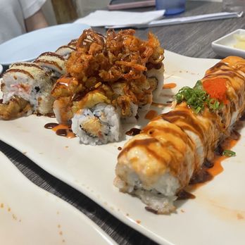 Tomo7 sushi  - I can't remember the names of everything but just get it. It's probably delicious. - Sushi Bars Near Me - Riverside, California
